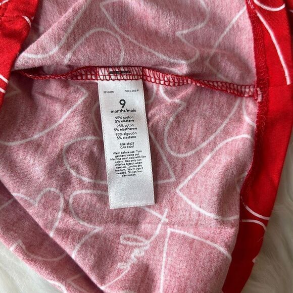 Carter’s Girls “Love” Heart Dress Size 9 Months - Picture 5 of 8
